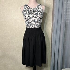 Talbots Black Pleated Skirt